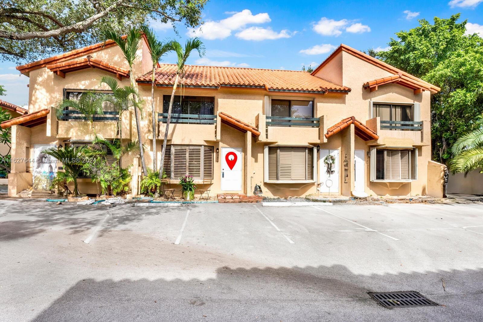 THIS 2 BEDROOM, 2.5 BATHROOM TOWNHOUSE LOCATED IN A HIGHLY DESIRABLE GATED COMMUNITY CLOSE TO US1 AND THE PALMETTO IS WALKING DISTANCE TO WHOLE FOODS AND TARGET. IT FEATURES AN UPDATED KITCHEN, BATHROOMS AND FRESH PAINT. SHADED COURTYARD PERFECT FOR MORNING COFFEE OR EVENING RELAXATION WATCHING THE SUNSET. HOA COVERS ROOF, LANDSCAPING, POOL USE AND GUARDHOUSE. MUST SEE BEFORE IT GOES!