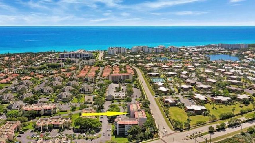 Experience the Best of Jupiter's Coastal Lifestyle! Enjoy this spacious 3-bedroom, 3-bathroom condo, just a short stroll from beautiful Jupiter Beach. This inviting home features updated kitchen and bathrooms, elegant tile flooring, and full-size washer and dryer. Step onto the large screened balcony, perfect for entertaining or unwinding with serene coastal breezes. Located in a secure building with a lobby and elevator, this condo offers both comfort and convenience. Community offers multiple pools, assigned parking, roaming security and on site manager. Tennis courts are available with membership.