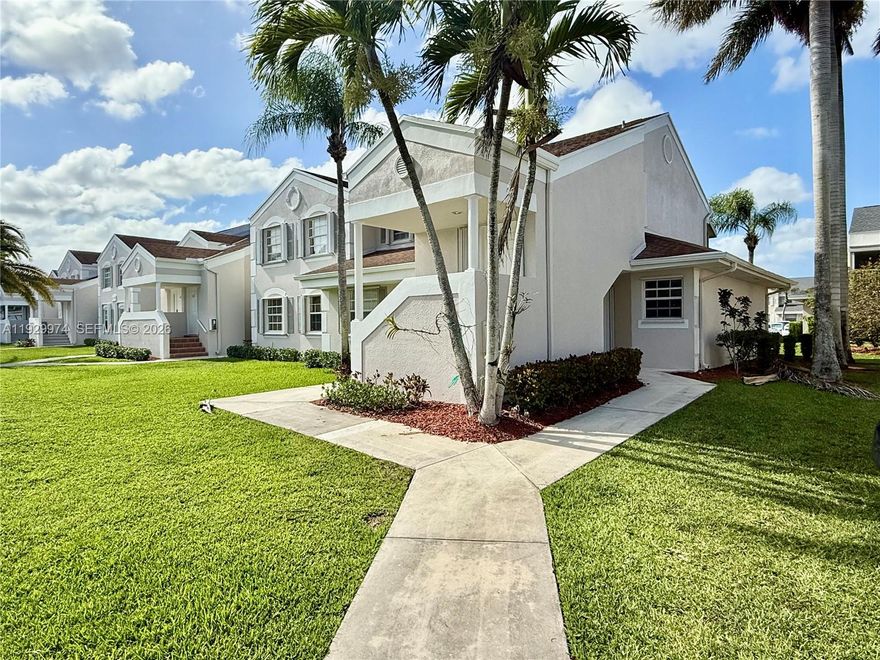 Awesome 3/2 corner unit located on the first floor, offering comfort, privacy, and convenience. Enjoy resort-style living with amenities such as a BBQ/picnic area, billiard room, clubhouse, fitness center, heated pool, library, shuffleboard, and spa/hot tub. The condo fee includes basic cable, internet, Wi-Fi, alarm system, clubhouse access, roof repairs, and 24-hour guard-gated security. Assigned parking plus ample guest parking make this home even more convenient. A must-see!