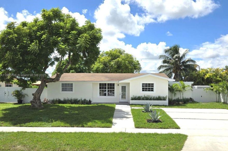 Fantastic Opportunity to own this Renovated Single-Family Home located in Miami-South Dade near the $1 Billion Redevelopment of 80-Acre Southland Mall, Larry and Penny Thompson Park, and Black Point Marina. This 4/2 offers a spacious open floor plan boasting lots of natural light. Dimensional Shingle Roof is 2021 everything else is Brand New. This property will not disappoint. Spacious Bedrooms and Closets. Lovely Wood Cabinetry and Sands Quartz Countertops all New High-End Appliances and Front Loading Washer and Dryer. Fenced Big Back Yard and Fruit Trees, room for a Boat and Pool. Located in a quiet neighborhood conveniently near the Florida Turnpike and Eureka Dr., U.S. 1, Shopping, Dining, Entertainment, Coral Reef Magnet High Schools, Transit, and 30 minutes to Downtown Miami. No HOA