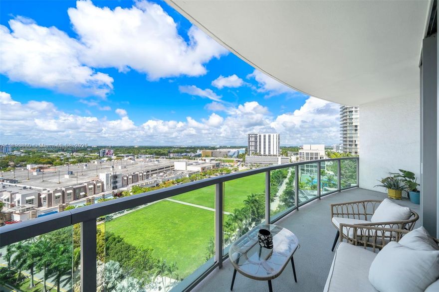 Unbeatable BEST PRICED UNIT in FourMidtown, with new 2024 AC and furniture optional (can be included) for a truly move-in-ready experience! This beautiful 2-bed/2-bath unit blends comfort and design with an open layout, floor-to-ceiling impact windows, and an oversized balcony that fills the apartment with natural light and open skyline views. Modern kitchen with stainless steel appliances and stone countertops. Both bedrooms feature walk-in closets. 1 assigned garage parking. No Special Assessments. Enjoy resort-style amenities including infinity pool, jacuzzi, gym, sauna, BBQ area, and 24hr security. This pet-friendly community is ideally located minutes away from Miami's finest restaurants and boutiques!