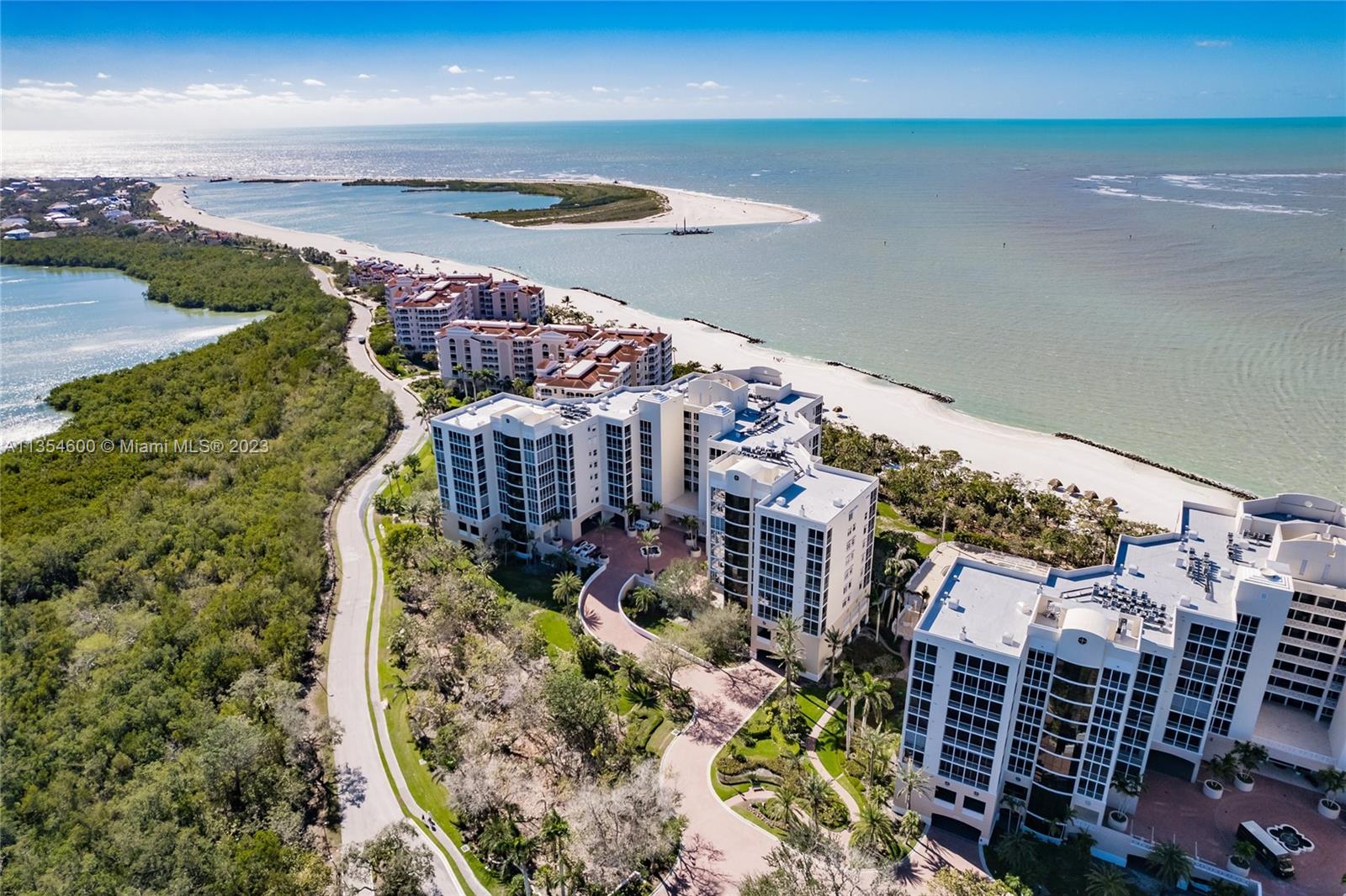 This beachfront property in Hideaway Beach is a luxurious Le Monaco floorplan with 3BR, 3.5BA, and a den/office. The unit offers 3 terraces with fantastic views of the Gulf of Mexico, Marco River, Collier Bay, and Marco Island skyline. The master suite has a walk-in closet, jetted tub, and walk-in shower. The guest rooms offer privacy with their own private baths. Enjoy watching sea birds, manatees, and dolphins in this coastal escape. Hideaway Beach is a gated community with 2+ miles of Gulf Beach and world-class amenities like an exercise room, lap pool, sauna, spa, grilling areas, game room, social rooms, and more. Paradise found!