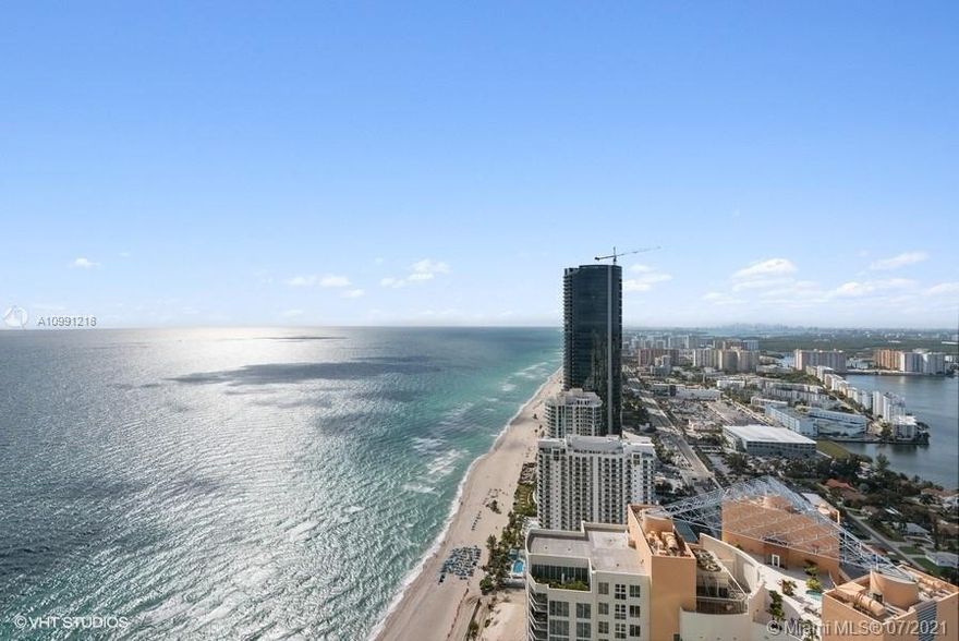 Beautiful "B" Unit 4 bedroom 5.5 bath flow through unit in Armani Casa.  Totally unobstructed views!!!
Ocean to City. Summer kitchen, Unit is  currently being finished and will have customized closets, Porcelain 40 X 40 tiles ( light colored)  floors, drop ceilings and recessed lighting all thru apt,.  This 56 story building is a pristine Oceanfront site.  The Italian Designer Giorgio Armani collaboration with Cesar Pelli, Architect.