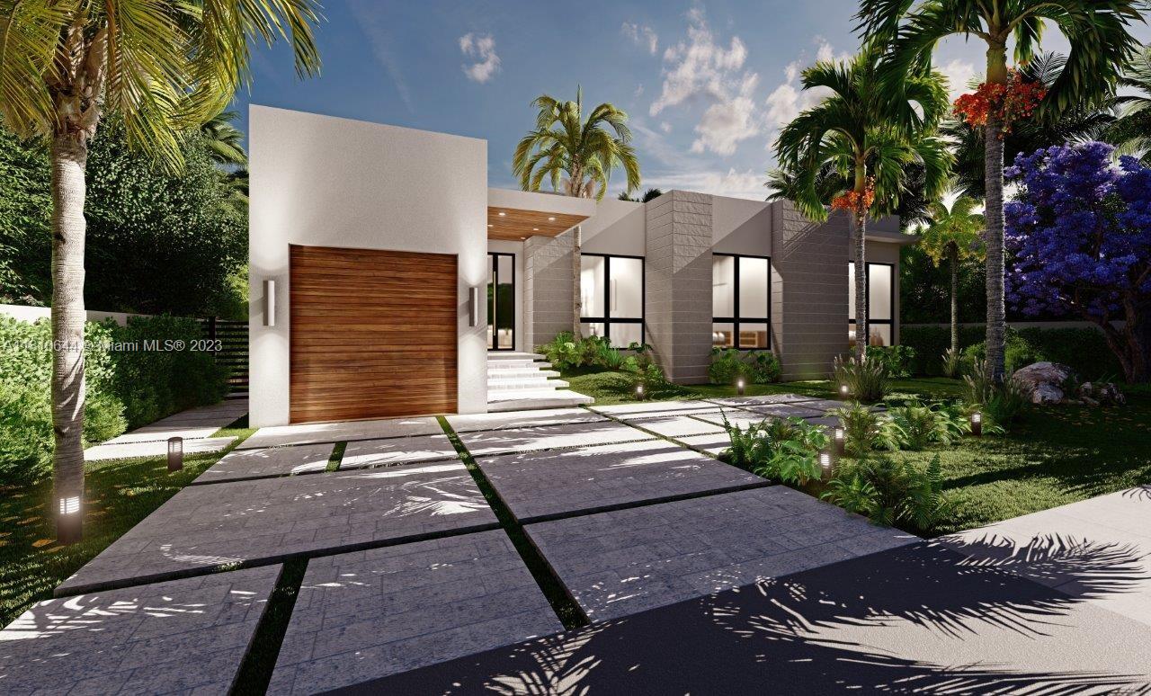New Construction! MODERN DESIGN, this Custom built single story pool home has high ceilings and all Concrete Construction. This home will be completed in 2023. Located in the Islands of Keystone Point, Miami, Florida. A 24 hr guard gated community of 850 homes located 5 minutes to Bal Harbor and Miami Beach. This home features 4 bedrooms and 5 bathrooms and 3,001 sf under AC plus garage. Huge master suite with 2 walk-in closets, dual sinks, custom shower and separate bathtub. All bedrooms have private bath plus a full additional guest/cabana bathroom. Open kitchen concept to great room overlooking the pool. 250 sq.ft covered terrace is perfect for entertaining and family BBQs.