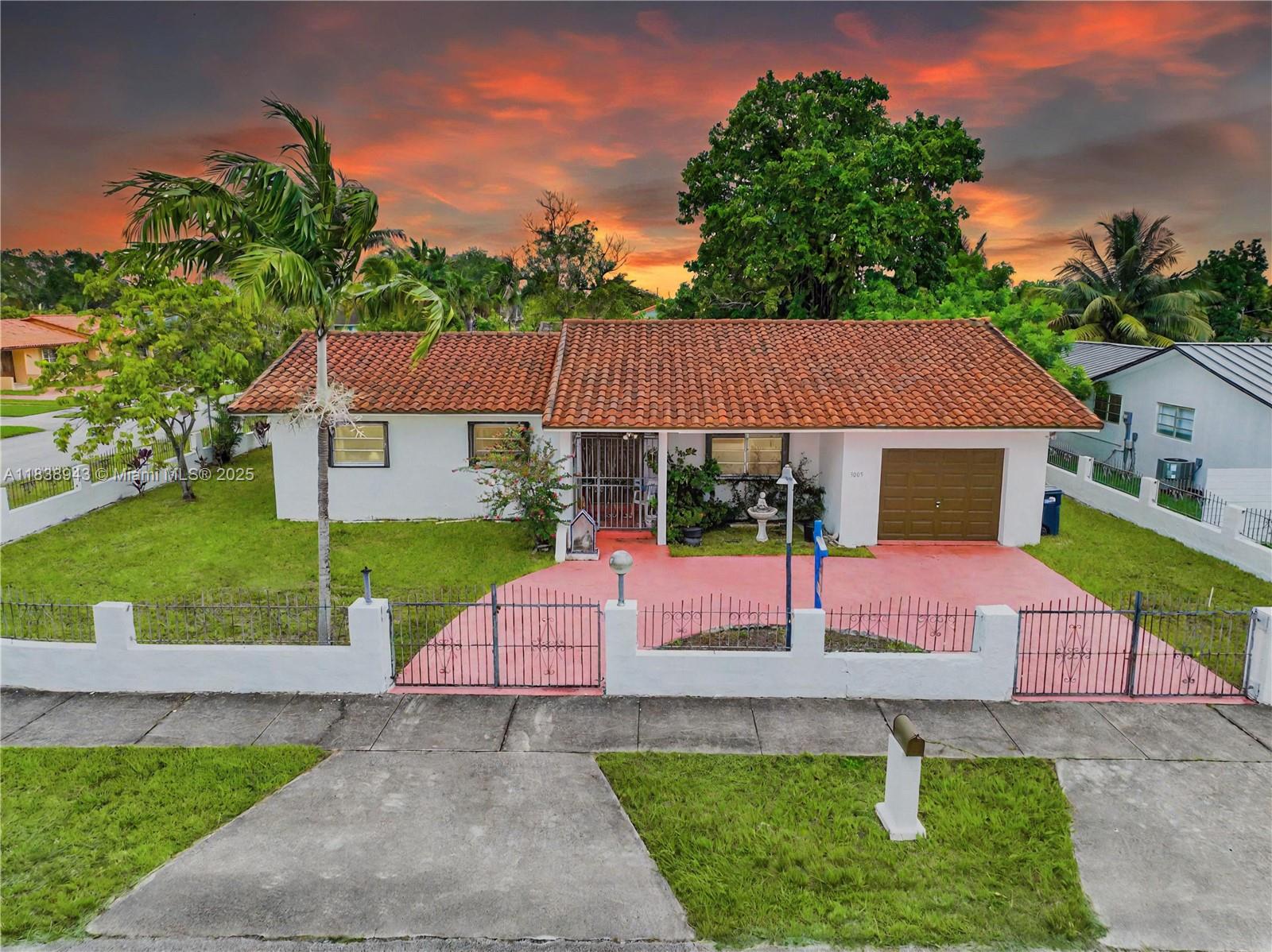 Welcome to this beautiful corner Single-Family Home on an Oversized 9,500 Sq.Ft Lot! This charming 3-bedroom, 2-bathroom home offers spacious living, dining, and family areas. The kitchen features ample built-in cabinetry and a cozy breakfast nook. The massive primary room includes an en-suite bathroom and a walk-in closet. Step outside to a large covered patio, ideal for relaxing or entertaining. The expansive, fully fenced yard offers space to build a pool and park an RV or boat. A one-car garage plus a circular driveway provide plenty of parking. This property has a lot of potential! Great for investors or first-time home buyers alike. No HOA!!! Conveniently located near top schools, shopping, and major highways. Enjoy 3D tour. May the force be with you!
