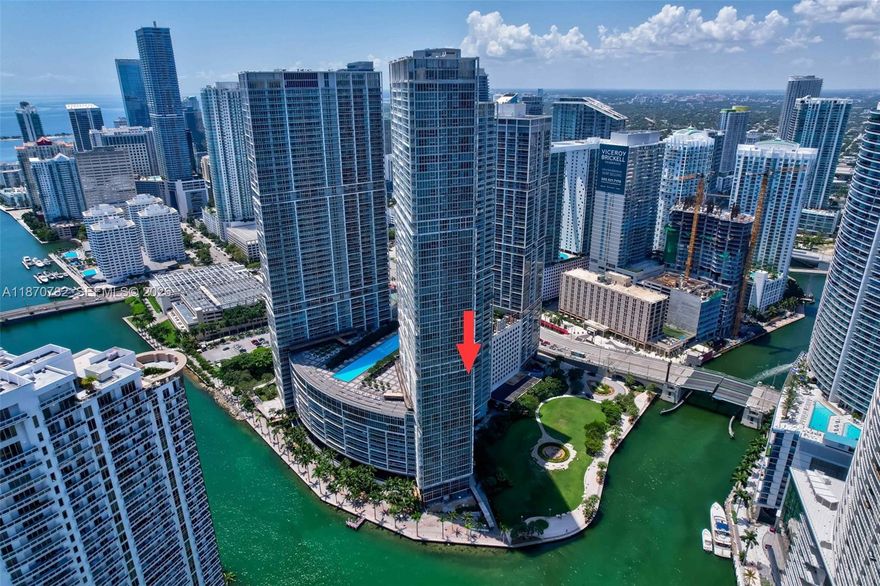 SOUGHT AFTER CORNER "02" LINE residence offering extraordinary WATER VIEWS and city vistas from the 20th floor. Floor-to-ceiling impact glass floods the space with natural light, showcasing water views of the Miami River opening into Biscayne Bay and the downtown skyline.  This 2BR/2BA is a split bedroom plan featuring an open layout with an expansive covered balcony, walk-in closets with custom built-ins & elegant finishes throughout.  Enjoy 5-star resort-style amenities including a state-of-the-art fitness center, spa, theater, billiard and sparkling pools. Valet, 24-hour security, and concierge services complete the luxury lifestyle.  Located steps from Brickell City Centre, Whole Foods, top restaurants, and Miami’s vibrant nightlife—this is Brickell urban living at its finest.