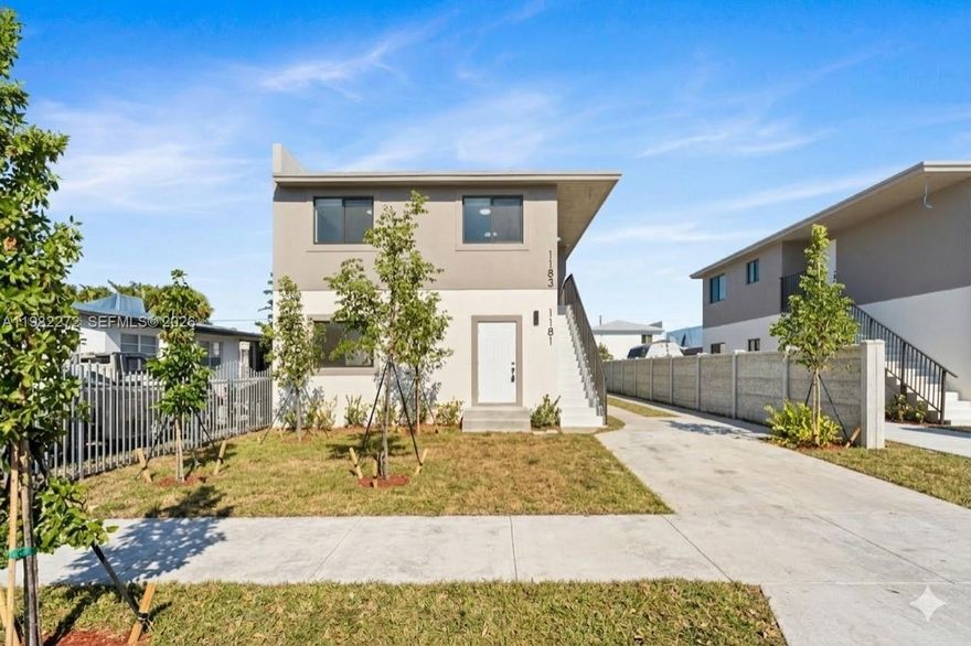 Beautiful NEW CONSTRUCTION Duplex in highly desired West Buena Vista! $15,000 LENDER CREDIT FOR OCCUPANT BUYERS! T4 Zoning AIRBNB/ Short Term Rental APPROVED! Walking distance to Miami Northwestern Senior High! Property consists of two 3-bedroom/2-bathroom units with modern finishes, each unit with their own tankless water heater & laundry closet. Impact windows greatly reduce cost of insurance! Central location-minutes from Brickell, Downtown, Wynwood, and Miami Beach. 2 parking spaces per unit! Rent out for a great return, or live in one unit and rent out the other for additional income. Property features new stainless steel appliances. Can't get any more hassle-free than new construction! Call for inquiries! Realtors, please schedule showings via ShowingTime.