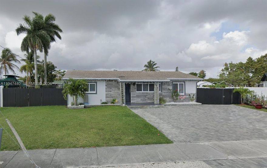 Beautifully remodeled single-family home situated on a spacious 10,386 s/f lot. This residence offers 3 bedrooms and 2 bathrooms with 1,580 total s/f. Features include a brand-new roof, porcelain flooring throughout, and impact windows and doors. Step outside to a private, relaxing backyard complete with a pool and ample space to accommodate a large boat. Located in a great family-oriented neighborhood, conveniently close to shopping centers and schools.