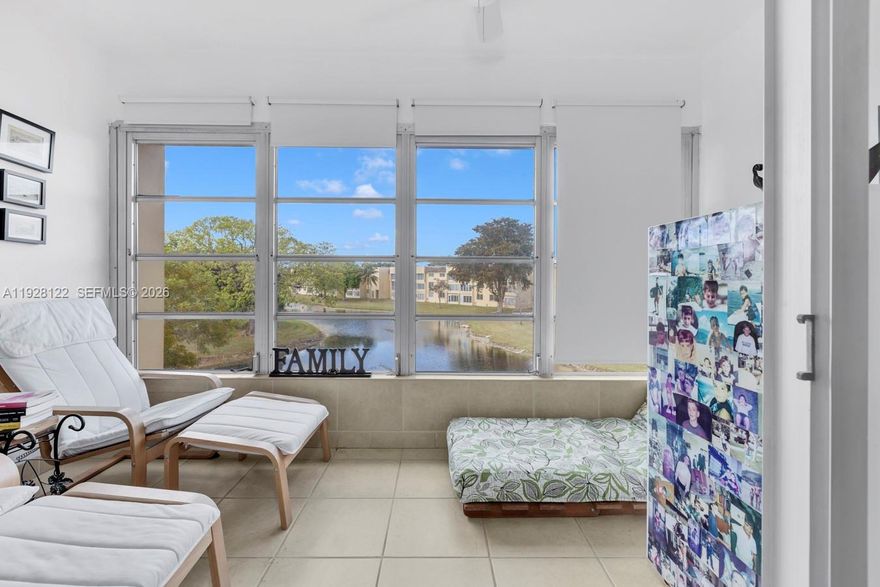 For a mortgage less than $1500/mo you will enjoy peaceful lake views from the 3rd floor in this charming and super-friendly Tamarac community! This comfortable 2-bedroom, 2-bath condo offers the perfect blend of privacy, natural light, and relaxing scenery right from your living room. Wake up to tranquil mornings by the water and unwind in a home that feels uplifting and airy.

The spacious layout flows beautifully, ideal for everyday living or hosting friends. Both bedrooms offer generous space and versatility for guests, a home office, or your personal retreat. The community features a refreshing pool, perfect for sunny afternoons and friendly gatherings with neighbors who make this place feel truly welcoming.

Located in a highly convenient Tamarac area, close to shopping, dining, parks, and major roads. No rentals allowed for the first 3 years, ensuring a quiet residential atmosphere. No pets allowed unless service animals, maintaining the peaceful setting residents appreciate.

Association information and minimum financing requirements are attached to the MLS for easy review.

Whether you’re a first-time buyer, downsizing, or seeking a wonderful value in a great community, this home is a special opportunity you don’t want to miss.