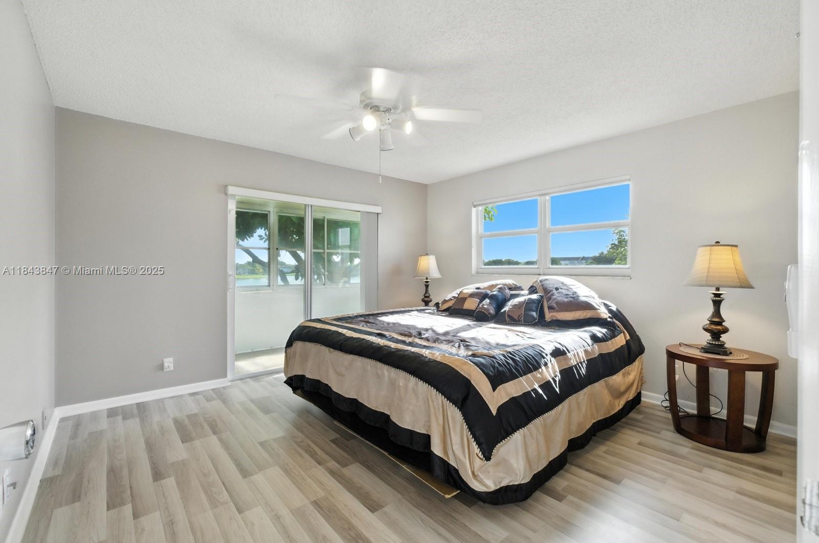 Pictures coming soon! No milestone reports needed. Enjoy peace of mind with impact windows, 2022 roof, elevator access & 24-hr gated security. Small $67/month assessment paid by owner. Income as low as $1800! This bright corner unit in prestigious Century Village features BOTH bedrooms with custom closets opening to a screened lanai with stunning lake views. The updated kitchen boasts granite counters, stainless appliances, Bosch dishwasher & elegant molding with LED lighting in the living room. 2020 electrical panel & well-maintained A/C. Live the Florida retirement dream with resort-style amenities: indoor/outdoor pools, fitness classes, live theater, clubhouse, tennis, pickleball, library, billiards, craft rooms, courtesy bus & on-site medical. Close to PBI, beaches, shopping & dining.