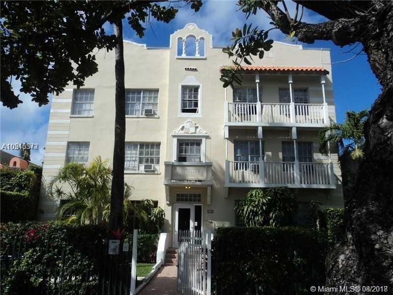 Tastefully REMODELLED & Furnished 1/1 w/ Exquisite LIGHT COLOR ITALIAN MARBLE FLOORING & BATHROOM. Stainless Steel Appliances. Nice size unit w/ Contemporary Modern Furniture. Decent Storage Space. Not a lot of light: could be perfect match for late sleepers/keeps unit cool thru the Miami Summer. Well maintained Building w/ Laundry Facility in a Charming Neighborhood. CENTRALLY LOCATED NEAR FLAMINGO PARK & WALKING DISTANCE THE BEACH & PUBLIX. MUST SEE!!! ***6 MONTHS & 1DAY MIN***