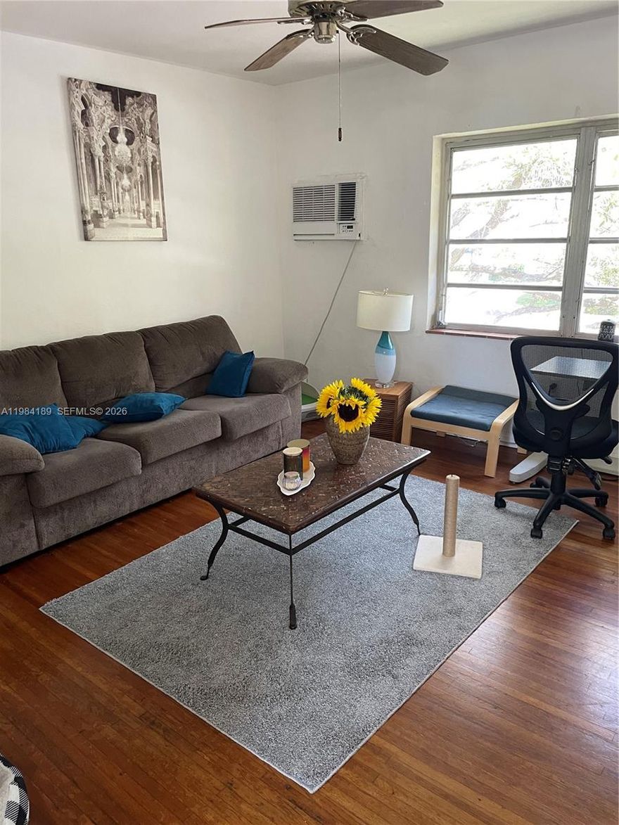 Located in the South Miami area, minutes from Sunset Place, UM, Coral Gables. Easy access to shopping and entertainment. 2/1 with wood floors and plenty of windows that let in natural light. Laundry facilities and community pool are on the premises.
