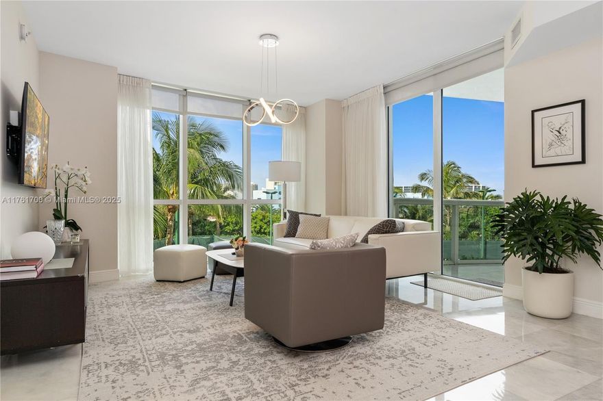 Welcome to the Five-Star condo resort on the beach in the heart of Sunny Isles. This exclusive oceanfront property offers beach service, tennis courts, pools, spa, Fitness Center, valet parking, concierge, Business Center, and full access to Trump International hotel and restaurants. You will enjoy the convenience of living in a condo and feeling like a private house with pleasant tropical views. This bright and ready to move-in 2BR/2BA condo features marble floors, Italian kitchen cabinets, Sub Zero and Miele appliances, modern granite countertop, floor-to ceiling windows, spacious balcony, private entry foyer & two private elevators. Endless dining options, cafes and shops just a short walk away, Excellent School, Minutes drive to Aventura Mall, Miami and Hollywood International Airports