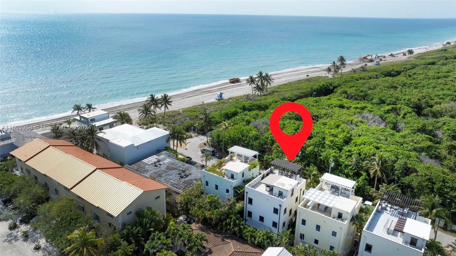 Indulge in coastal opulence at our exquisite 3-story beachfront beauty! Nestled along the sun-kissed shores, this luxurious retreat offers unparalleled views & is just steps away from the sand + water! Enjoy S Fl living on the amazing roof deck w/ stunning views plus a summer kitchen with built in grill! This home faces south towards a private nature preserve! Upon entry, is a foyer plus full bedroom, bathroom and access to your private pool! The main living level on second floor features a true chef's kitchen w/ natural gas + high end appliances. Very functional 4/4 floor plan with an elevator. Primary bedroom has a large seating area + balcony. Impact windows & door. 2 car garage. Head to Hollywood Beach and boardwalk w/ your own private walk way! An incredibly unique property! NO HOA!