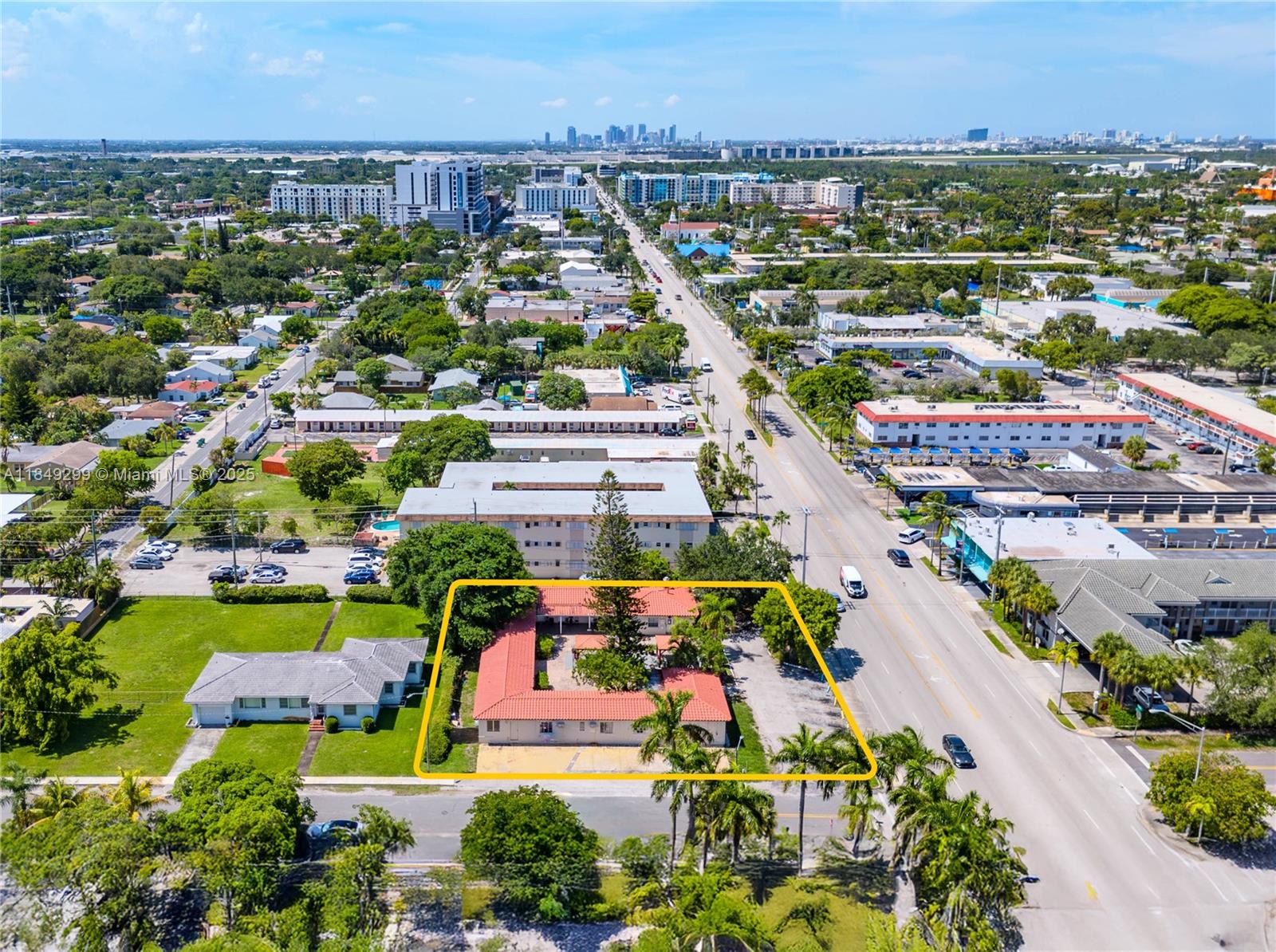 This covered land site, currently operating as a 15-room motel, has recently secured full city approvals for a six-story, 79-room extended-stay hotel, offering a rare, ready-to-build project in one of South Florida’s fastest-growing coastal markets.
Strategically positioned on Federal Highway within the Dania Beach CRA district, the property spans 0.47acres with approximately 4,572 SF of existing building area. It sits just minutes from the Atlantic Ocean, Fort Lauderdale–Hollywood International Airport, Aventura, and Port Everglades, placing it at the crossroads of tourism, business, and regional connectivity.
This site represents a high-potential opportunity for developers seeking to capitalize on the area’s rising demand for hospitality, extended stay, and mixed-use growth.