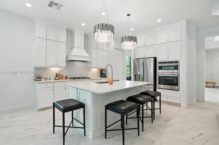 Tucked within an intimate gated community of just 85 homes, this beautifully built 2021 residence blends modern design, lasting quality, and an exceptional Fort Myers location. Constructed with solid concrete block and hurricane proof windows and doors, it features a three-car garage, a screened pool and lanai with peaceful preserve views, and desirable southern exposure for year-round sunshine. Inside, the open layout centers around a gourmet kitchen with a large island, sleek cabinetry, and upgraded stainless steel natural gas appliances, flowing naturally into the spacious great room and outdoor living area prepped with gas and water connections for an outdoor kitchen. The owner’s suite offers a private retreat with preserve views, while two additional bedrooms and a flexible den provide space for guests or a home office. Set in unincorporated Lee County with no city taxes or CDD fees, this low-HOA community includes lawn care, landscaping, and gated entry, ensuring an effortless lifestyle close to fine dining, shopping, healthcare, RSW Airport, and Southwest Florida’s renowned beaches. Elegant, comfortable, and quietly exclusive, this home captures the essence of refined Florida living.