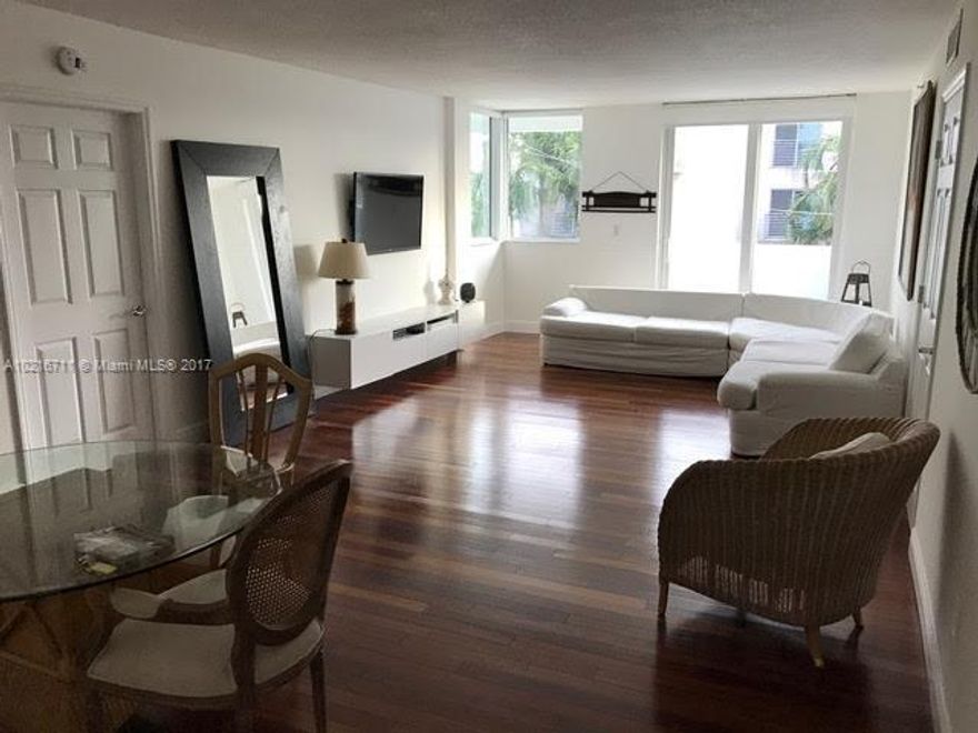 Cozy 2/2 apartment with pool, gym, 2 PARKING SPACES, washer and drier inside unit and plenty of closet space.
Beautifully decorated! 
A few steps from the Beach, North Shore Park, Cafes, Restaurants, Pharmacies and Publix.  
Driving minutes from Bal Harbour Shops, SOBE and Aventura.
Building has been completely renovated!
