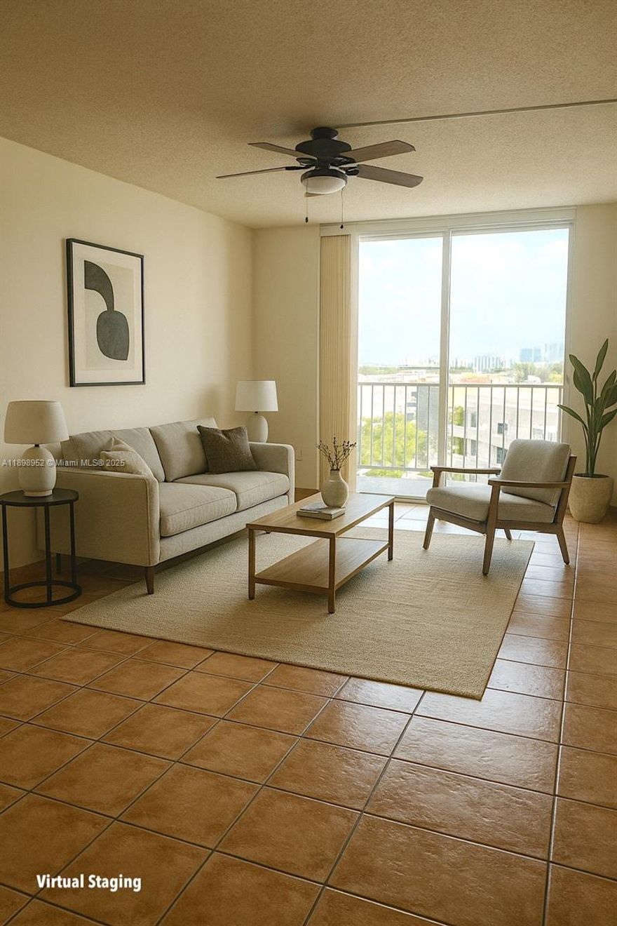 Spacious and well-maintained 1/1 unit in Three Horizons Condominium South, featuring a flexible layout with the option to convert the dining area into a second bedroom or office. This bright and airy apartment offers tile flooring throughout, abundant natural light, secure building entry, assigned parking & on-site laundry facilities. Ideally situated in desirable North Miami, just minutes from Biscayne Boulevard, Bal Harbour, and the beach, and conveniently close to FIU, Barry University, major highways, schools, supermarkets, and public transportation; perfect for students or working professionals. Rent includes water, sewer, and trash removal. No pets allowed. A non-refundable application fee of $150 for the building is required.