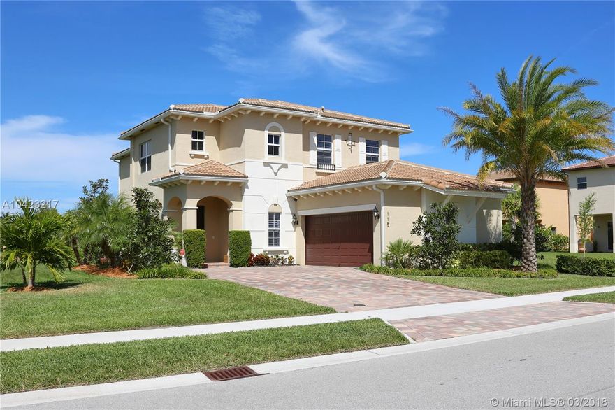 Stunning 4 BED/2.5 BATH /2 car garage, lake view executive home in sought after community of Rialto! This beautiful model features: cathedral ceilings, custom window treatments, diagonal tile, upgraded 42” cabinets w/crown molding, high-end stainless steel appliances, oak wrought iron stair rails, impact window/doors, and an OVERSIZED LOT (over 10k sq ft) w/plenty of room to build your custom pool w/ a beautiful pristine lake view. A rated schools nearby and community features resort style amenities such as: basketball court, tennis court, community pool, hot tub, Water Park, gym, club house and much more! 

HOA includes:  landscaping, grass, tree, bushes, fertilizer, sprinklers, gym, pool, hot tub, water park, club house, tennis courts, & basketball courts.