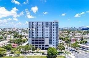 If you need a home in the middle of Coral Gables, Miami International Airport, the Hospital district, and Downtown Miami, you have found it! This 2 bedroom, 2 bath condo is located in the heart of Little Havana with easy access to main roads, supermarkets, bus and trolley stops. The unit has beautiful skyline views, full kitchen, washer/dryer, and tile floors except for carpet in the Master Bedroom. Altos de Miami includes on-site management, concierge, gym, and a terrace overlooking Marlins Park. One 25 lb. pet is permitted, one parking space is included, and there is nearby street parking for guests. Special assessment was paid in full.