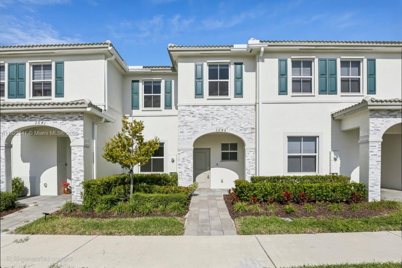The home feature with 3 bedrooms and 2 full bathrooms on the second floor more haft bathroom first floor. Kitchen with new stainless steel appliances, washer and dryer inside. tankless water heater, private fenced backyard NO back neighbor. Enjoy recently open clubhouse with pool and gym. Close to the Baptist Health Hospital, Restaurants and Shopping, easy access to the Florida Turnpike.