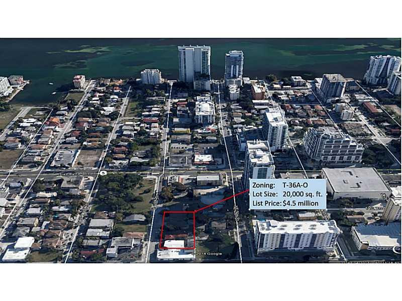 Development opportunity in Miami's hottest neighborhood, with T6-36A-O zoning, which allows for Office/retail residential. All four properties are just East of Biscayne Blvd and the total lot size is 20,000 sq .ft. Additional folio numbers are 01-3230-02 2-0230, 01-3230-022-0230, 01-3230-022-0210