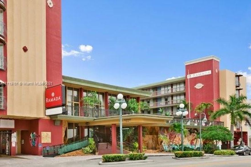 Ramada Inn Hollywood. Once in a lifetime investment opportunity to purchase the Ramada Hollywood Inn located in downtown Hollywood Florida. This property consist of 95 hotel rooms, over 15,000 square feet of office suites, three restaurants/bars and a large parking garage.