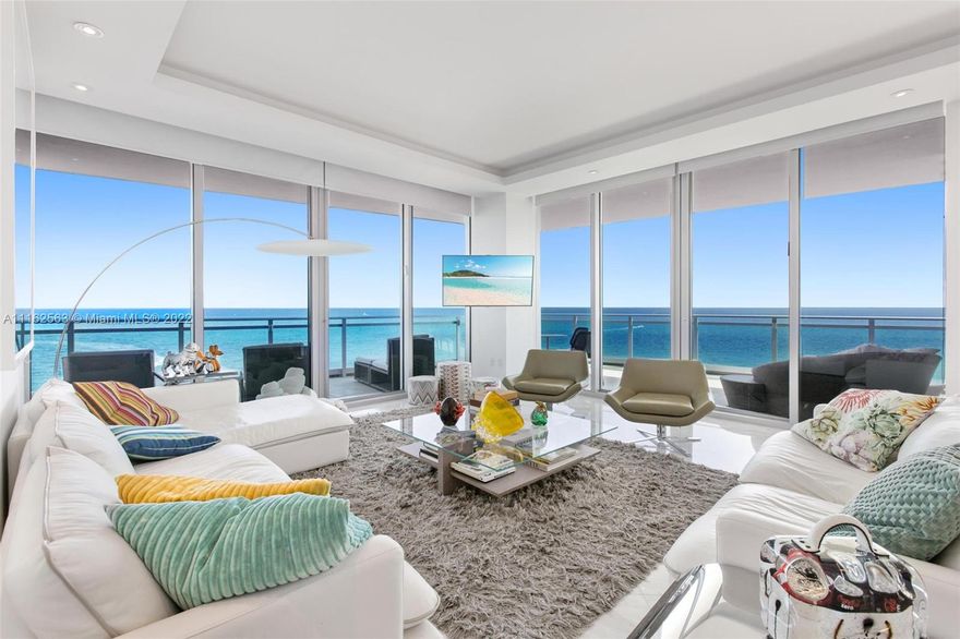 PRICE REDUCTION! 
BEST AND UNIQUE LINE IN THE BUILDING FOR SALE! THE ONLY LINE WHERE ALL BEDROOMS HAVE OCEAN VIEW. FULLY FURNISHED 3 BED 3 1/2 BATH UNIT, FULLY EQUIPPED WITH HIGH-END FURNITURE AND ART PIECES IN ONE OF THE HIGHEST END RESIDENTIAL OCEANFRONT IN BAL HARBOR. AMAZING VIEWS!!! ENJOY ALL RITZ HOTEL AMENITIES, 2 RESTAURANTS ROOM SERVICE, BEACH SERVICE, SPA SERVICES AND MUCH MORE.  SPACIOUS BEDROOMS, WITH CORNER BALCONIES. WALKING DISTANCE FROM BAL HARBOUR SHOPPES. EASY TO SHOW.