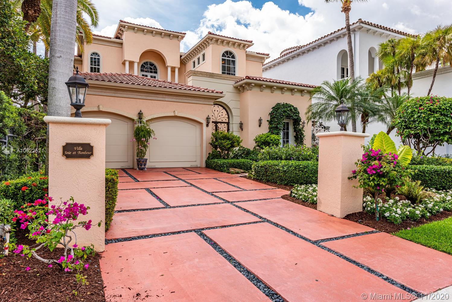 It's all in the details! - Private Island Living - Best location. Includes a 50' dock, 4 beds, 5 full bathrooms, 2 half baths & 4913 Sq Ft. Magnificent water views, vast balconies on both floors overlooking the new sun deck & pool which sits on the open water/intracoastal. The interiors were created by artisans where every wood plant and detail was an art installation in itself. HOA includes unfettered access to Prive amenities which include 2 spas, 2 state of the art gyms, 2 full service pools, tennis courts, walking paths, 2 extensive wine & cigar rooms, luxury meeting space & much more. This luxurious home is a must see and truly one of a kind!