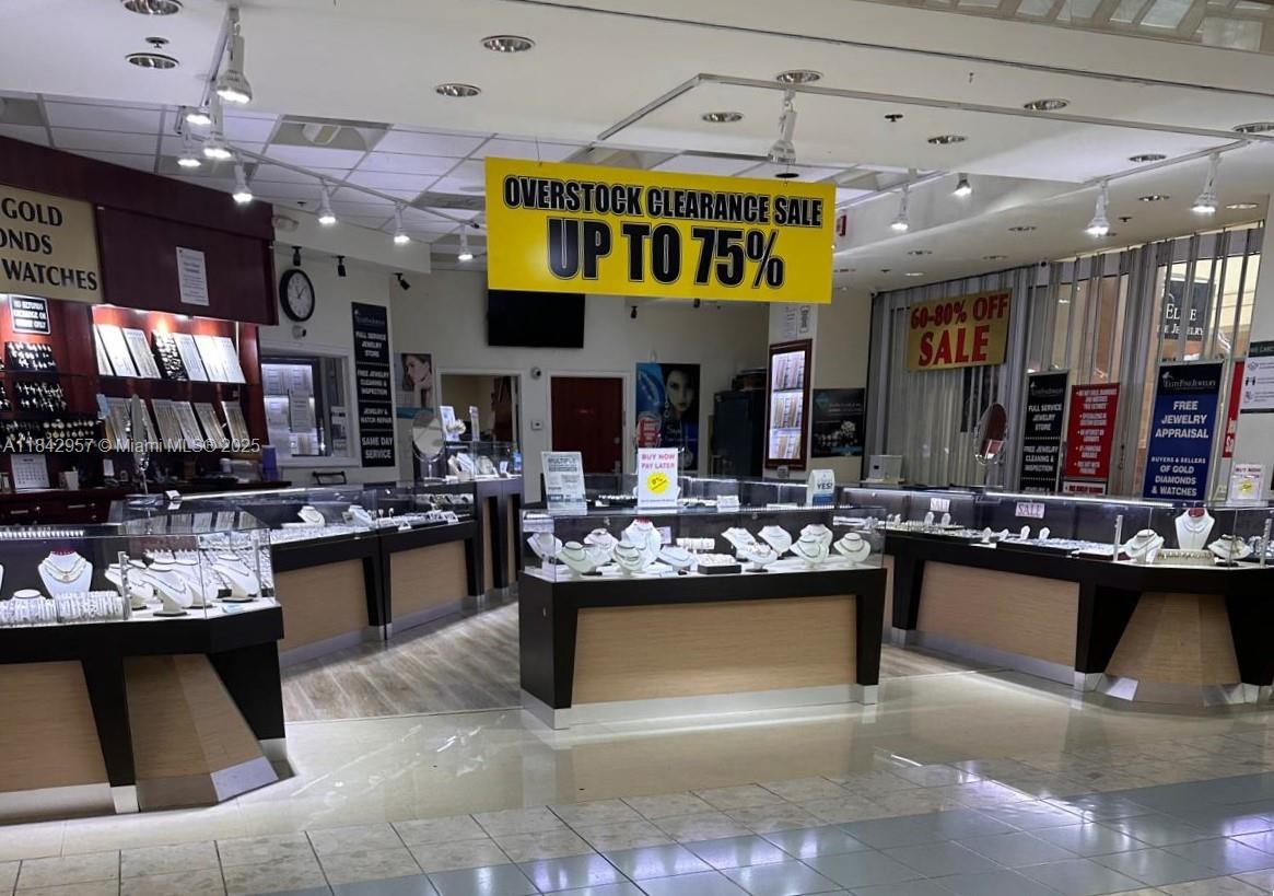Excellent Shopping center with tremendous foot traffic. Well established Jewelry store with years of repeat retail and wholesale clients. experienced team can stay in place and seller willing to stay on for a short period if desired.
This is an amazing opportunity for a new owner, experienced operator or possibly EB-5. some machinery will stay, list to be provided upon inquiry. Sellers wish showings to be private and accompanied by agents always.