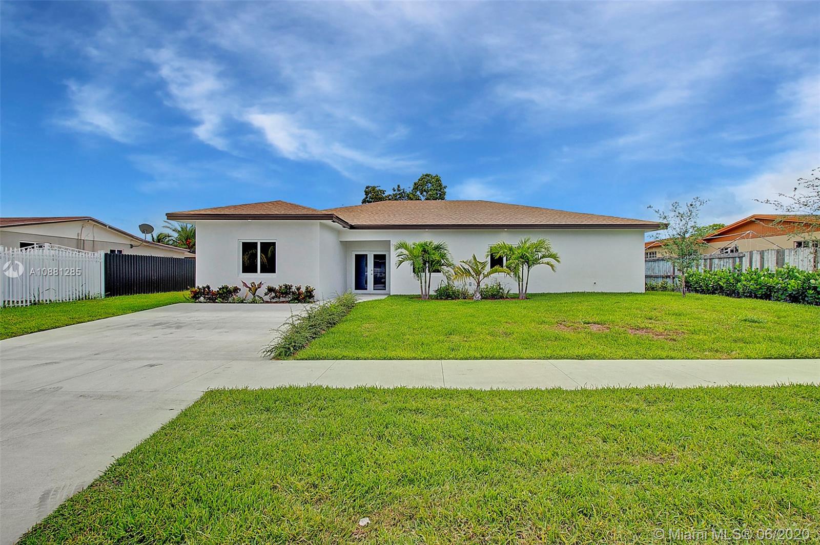 Great opportunity to have your newly built home 2400ft, finished in April 2020. 3 bedrooms plus Den. 2.5 bathrooms, dining room, kitchen, patio. Impact Windows and doors.