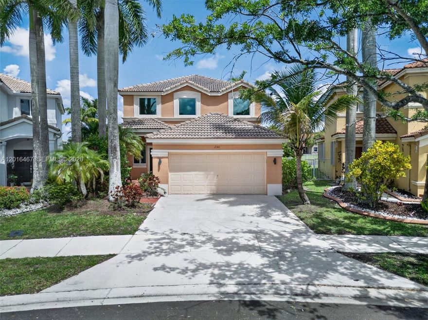 Welcome to your private paradise in Savanna, one of Weston’s premier guard gated communities! Featuring new  impact windows, modern, remodeled kitchen and bathrooms and recently painted inside, this bright and airy 4 bedroom, 2.5 bathroom home offers exceptional details and natural light throughout. Walk through the front door and you will find soaring ceilings, a  nice layout, and plenty of space to entertain. Designer kitchen includes quartz counters, stainless steel appliances, pull outs and a gorgeous espresso station, showing amazing use of space. Primary bedroom with a tastefully redone Bathroom, featuring double sinks, separate shower area, soaking tub and separate toilet area. a Split Floor Plan offers comfort and functionality, ideal for both everyday living and hosting. Step outside to your own tropical backyard, with a beautiful pool, overlooking tranquil lake views, and a patio area that invites you to sit and relax after a long day. Located in Savanna, with resort style amenities including multiple pools, waterslide, a clubhouse, coffee place, soccer field, basket ball court, pickleball court, roller hockey,  playground, and scenic walking paths. Just minutes from top A rated schools, including  Manatee Bay, Falcon Cove Middle and Cypress Bay High, parks, dining, and major highways, this home offers the perfect blend of modern living lifestyle, and location in one of Weston’s most sought after communities. Opportunities like this rarely come available in Savanna.