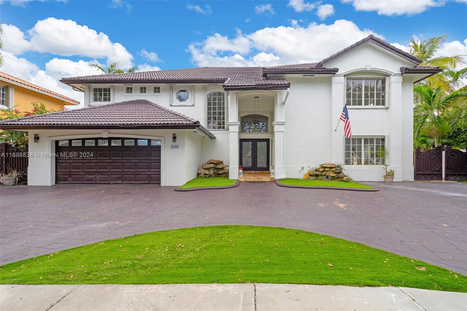 Spacious and Versatile Dream Home! This 6-bedroom, 3.5-bathroom home with 4,647 sq. ft. of living space is a must-see! Featuring hurricane protection with shutters throughout and a sturdy 15-year-old roof, it’s designed with your safety and peace of mind in mind. The converted garage serves as a private in-law suite with its own entrance, easily restored to a garage if preferred. Enjoy the largest driveway in the community, perfect for multiple vehicles, and a stunning patio with a pool, ideal for entertaining. Move-in ready and packed with potential—schedule your showing today!
