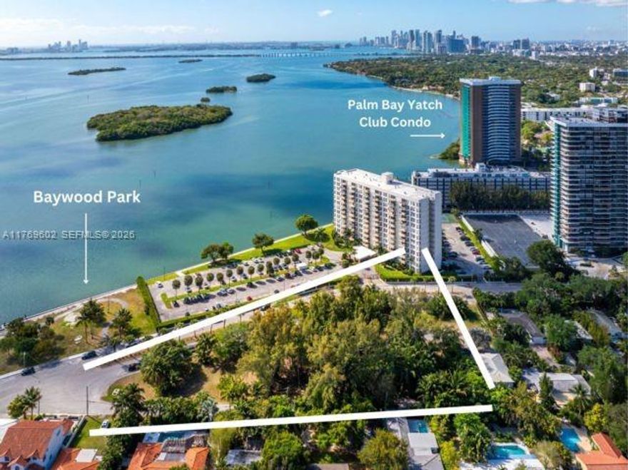 PRIME LOCATION! EIGHT (8) RESIDENTIAL VACANT LOTS totaling 58,240 SF some with Biscayne Bay views, across the street from Baywood Park. Excellent opportunity to build up to 8 homes in one of Miami's most unique and historic neighborhoods Charming street with sidewalks and very little traffic. Minutes way from Miami Design District, Wynwood, and access to highways. Walking distance to shops, and public transportation. 
First time on the market, Seller Financing Available!