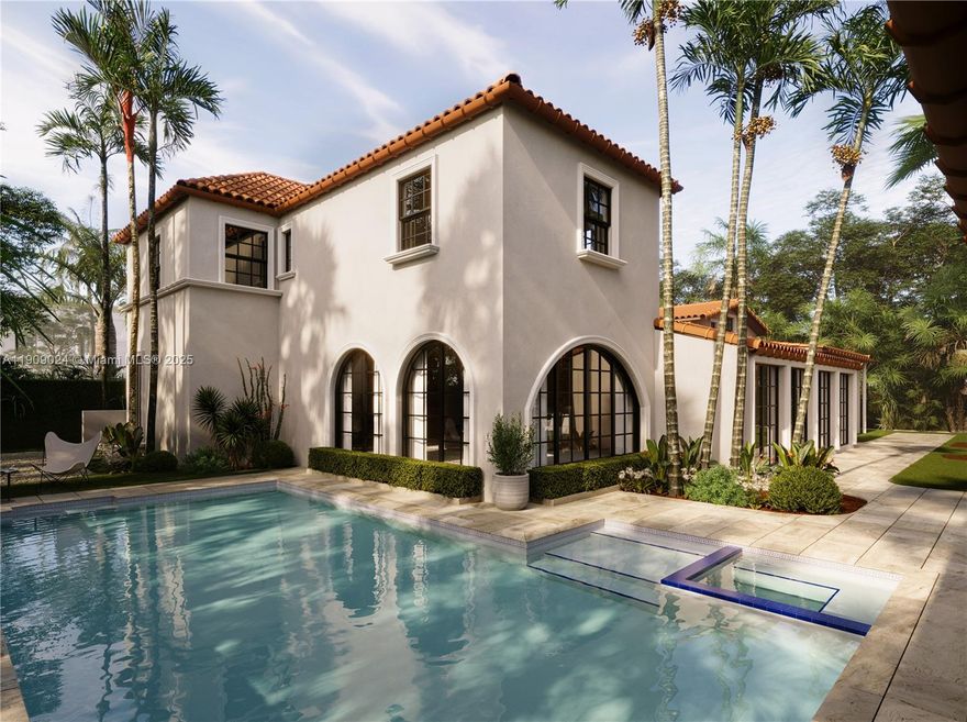 COMING SOON! LOCATED ON PRESTIGIOUS NORTH BAY ROAD THIS MEDITERRANEAN FAMILY VILLA IS WRAPPED IN LUSH GREENERY FOR TOTAL PRIVACY & SECURITY!  Gated Entry into this Beautiful Family Home with Pool. Timeless Architecture reimagined with Modern Elegance. Developed by Josh Flagg and Carolwood & re-designed by BuiltIN studio/Gary Eisner, this approximate 4,000 square foot house sits on a 10,000 sqft estate, for resort style living. Main house offers 4BD/5BA, detached pool house with sauna and cold plunge, powder room, and outdoor shower. Soaring vaulted ceilings and new wood flooring throughout interiors anchored by an original limestone fireplace. White oak kitchen with SubZero appliances and Waterworks fixtures, travertine-accented baths, custom millwork, custom steel windows and doors.