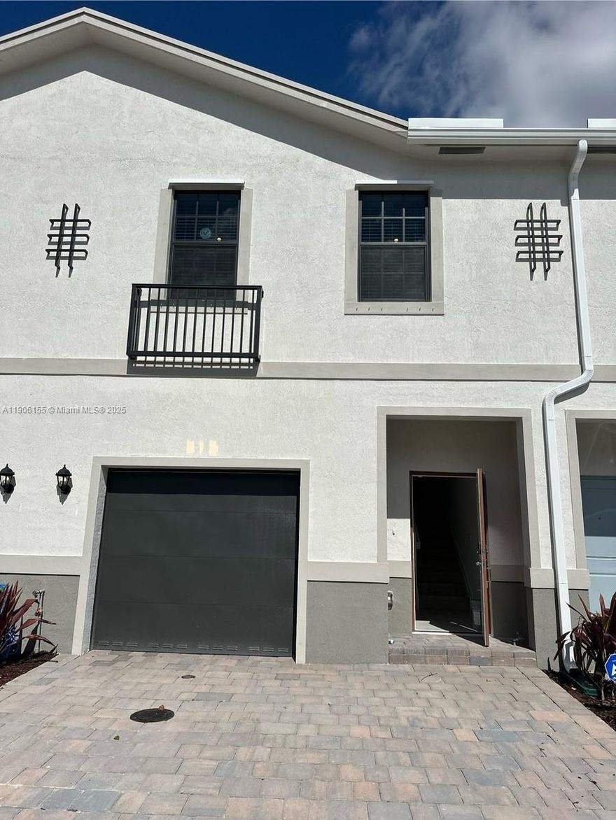 New Construction 3 Bed 2.5 Bath ,Washer and Dryer with a GARAGE!! Be the first to live in this property and enjoy the haste free comfort it offers. Placed within a great community close to the Turnpike and US1. Quick and easy approval.