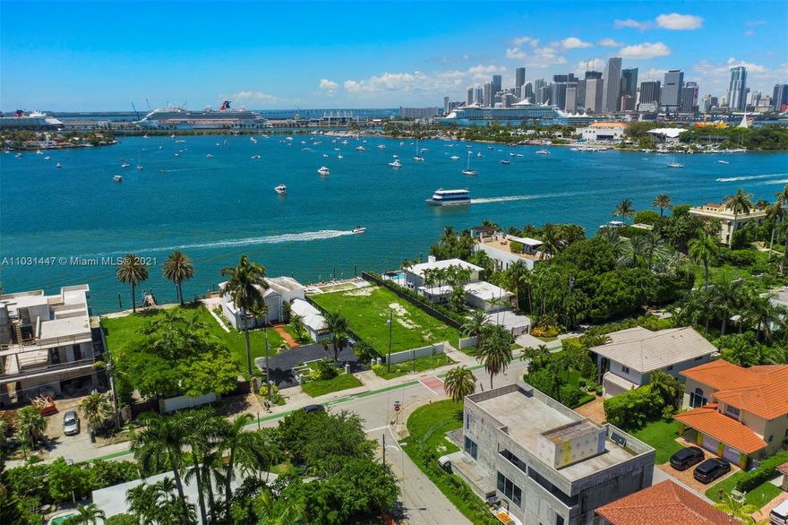 Best waterfront lot in Venetian Island,  This sought after lot is in the best location on San Marcos Island, with amazing open water views of the Miami Skyline and Port of Miami. This bayfront location is the most desirable in all of the Venetian Islands because of it picturesque sunrise and sunsets amid looming sailboats.  Build you dream home in this one of a kind property and enjoy the art of South FLORIDA Living.