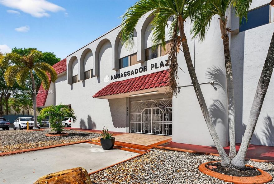 Ambassador Plaza provides the ideal workspace environment in the heart of Miami Lakes • Building has elevator • Suite 200F (200 Sq. ft) $695 monthly • Rent includes all utilities and taxes, no pass through charges • 88 parking spaces available • Tenants to secure their Occupational License from the Town of Miami Lakes • Other units available: Suite 226C at $650 mth is 180 sq ft. Possible water connections available. Suite 205 at $875 mth is 260 sq ft. (Available for cosmetic or medical work. Has running water). 225  at $3,200 mth is 2,000sf. Large Suite. Reception and conference area, private bathroom, 5 separate rooms.