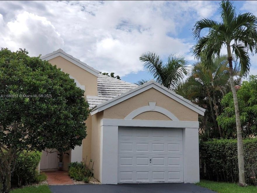 Great home in the best area of Weston. Bermuda Springs is a gated community with a pool and recreation facilities. A++ schools. Large master's bedroom with walk-in closets plenty of room. Additional two bedrooms with wall to wall closets. Private office to work from home or have extra space for children. Large fenced backyard. Driveway large enough to park four vehicles. One car garage with storage space. Easy to view. Available to move in December 1, 2025.