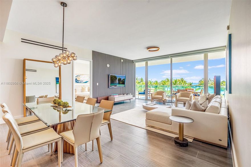 Welcome to your new slice of paradise!. This gem offers 3 BR's(Den converted to 3rd BR), 3 Bath's & a luxurious & spacious layout. Get ready to be wowed by the direct ocean views from your oversized terrace Living room & 2 BR's. The interior boasts Gaggenau appliances, wine cooler & new designer furniture, ensuring that every moment spent in this waterfront oasis is nothing short of hi-end & luxurious.

The Oceana comes w/ an array of amenities, including a F/T DRMN, concierge, theater, kids rm, private elevator, gym, 2 pools, basketball court, pet spa, tennis courts, spa, valet parking & more.

With the panoramic ocean frontage, this home is the epitome of coastal living. Don't miss your chance to experience the best of Bal Harbour. 2 Parking spaces & storage included.