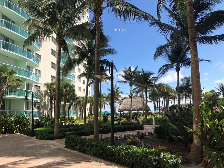 Oceanfront Mid-Luxury Condo.1BR/1BA, 874sf, South/Garden/pool area, TURN-KEY FULLY FURNISHED, sectional sofa, 2 queen beds. Glass Balcony, NEW 24" white Porcelain tile throughout, 12x12 marble in bathroom. Granite counters/backsplash in Kitchen, Stainless Steel Appliances, All New Fresh White paint to brighten up the apartment. Walk in closet, 2nd floor location for quick beach/pool/parking access. Features 24hr security/valet/concierge. 2 heated pools, 4 Tiki huts, 2 Business Centers, 2 Fitness gyms, a Cafe, Dentist, Bike storage, Movie Theater & Billiards. Centrally located close to Ft Lauderdale Airport, Gulfstream Casino/Raceway, Dania Casino, Hollywood Boardwalk & The Hardrock Hotel & Casino. Annual to Seasonally Furnished Available from $2650-$3850mo, PLEASE INQUIRE.