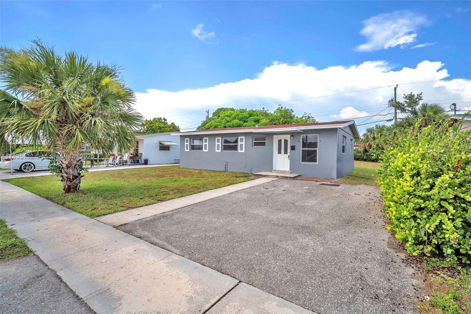 Charming 3-bed, 2-bath home with 984 sq ft in the heart of West Palm Beach! This well-maintained property offers a spacious layout with two full bathrooms — a rare find in the area. Large back yard!!! Located minutes from downtown, I-95, schools, parks, and the beach. Perfect as a starter home, long-term rental, or Airbnb. Large backyard with potential to expand or create your outdoor oasis. No HOA and great investment potential in a rapidly developing neighborhood. Schedule your showing today!