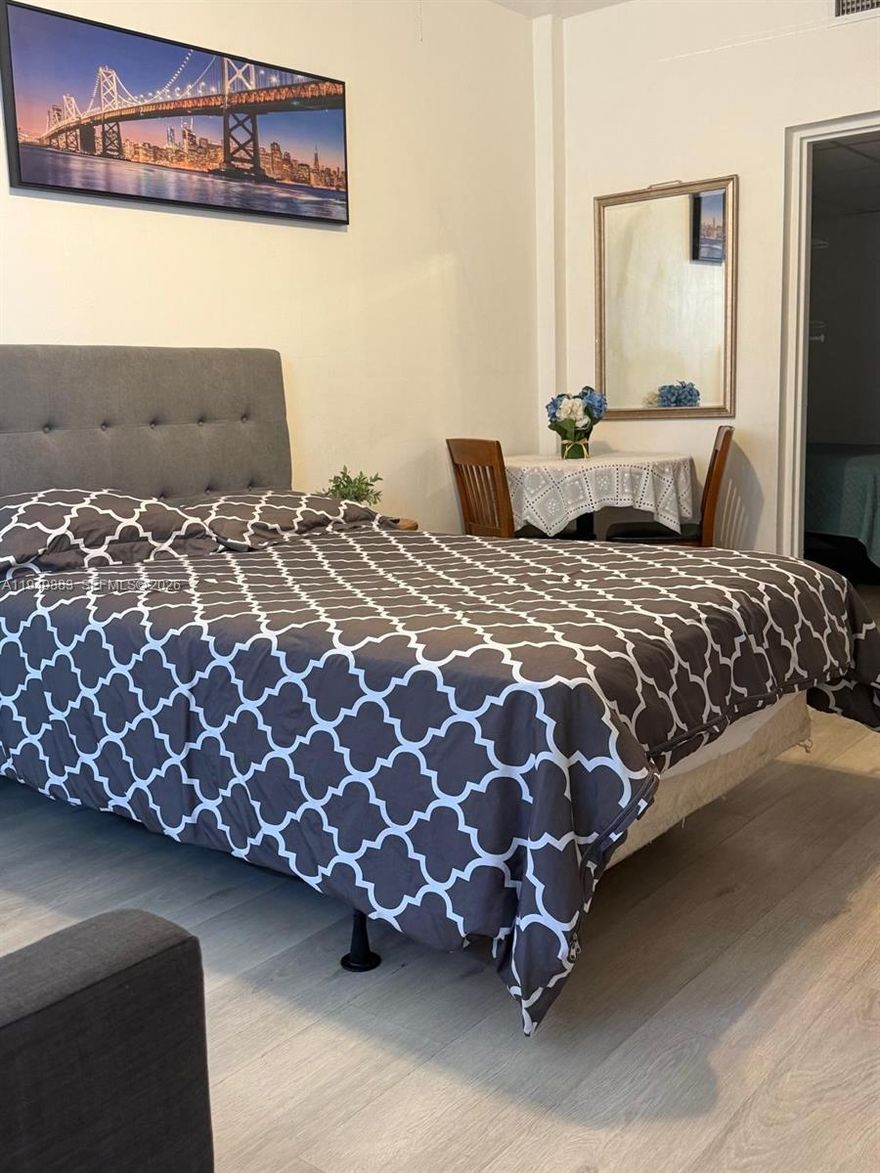 Investment opportunity just a few seconds from the Beach! No rental restrictions. Rent long term or short term. Unit comes fully furnished, though it can be removed if requested. Condo fees include electricity, water, trash and sewer. Laundry facility on site. Amazing location just seconds to dinning, shopping and the beach.