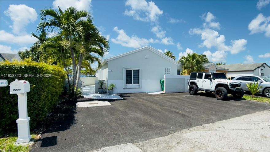Charming single-family home located in the tranquil Sunset Shores community. This well-maintained residence features 4 bedrooms (including a converted garage as a Den with a private entrance, currently used as a home-based business, offering excellent flexibility for remote or home-based work, guest space, multigenerational living, or other uses) and 2 bathrooms. The property is ideally situated on the very central SW 72nd Street near 147th Avenue, providing convenient access to major roads while enjoying a quiet and peaceful neighborhood. The recently renovated driveway can host 4 vehicles.

Residents can enjoy a community pool just a few steps from the home, perfect for relaxation and family enjoyment. The backyard faces a calm canal and Community Pool View, creating a private outdoor setting ideal for entertaining or unwinding. Conveniently located near multiple parks, highly rated schools, restaurants, supermarkets, and convenience stores. Just minutes from Miccosukee Golf & Country Club in Kendall. A wonderful opportunity to own a versatile home in a prime Miami location, combining comfort, convenience, and tranquility.