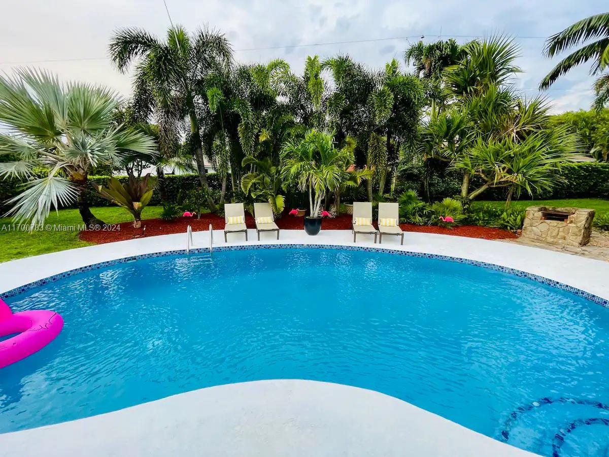 Experience the epitome of relaxed luxury living in this remarkable 3 bed 2 bath property nestled on a half-acre lot. Embrace the tranquility of a quiet, non-HOA community while reveling in the convenience of being just moments away from the beach and highway access. This captivating home boasts a spacious and picturesque backyard, featuring an inviting pool enveloped by lush greenery. Your outdoor oasis is not just for swimming; it offers an abundance of yard space, perfect for hosting gatherings, gardening, BBQ, or simply basking in the sun. As you step inside, be greeted by the grandeur of vaulted ceilings adorned with exquisite cedar tongue and groove, creating an atmosphere of warmth and sophistication. Available for rent May 5,2025. EASY SHOWING- Available with or without furniture.