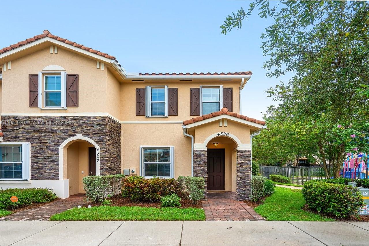 Rarely available end-unit townhouse boasting unmatched natural light, elegance and a contemporary feel located in Charleston Commons! This 2 bedroom / 2.5 bath townhouse boasts a large fenced in paver patio accessed by sliders making this your ideal home for relaxing and entertaining. Located next to the pool and playground, the community amenities are just a few steps away! The kitchen features granite countertops and SS appliances. The primary bedroom and guest bedroom/office located upstairs with walk-in closets and each have their own bathrooms. One year old washer & dryer also located upstairs. The half bathroom downstairs is perfect for entertaining. Exceptionally clean inside/out with accordion shutters and enhanced interior finishes. Priced to sell – schedule a showing today!