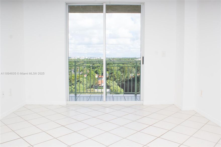 Landlord requires ONLY 2 MONTHS (First & Security). Freshly Painted, Clean,  1 bedroom/1 bath with washer/dryer inside the unit, NEW SS REFRIGERATOR (2025), NEW SS DISHWASHER (2025), NEW WATER HEATER (2025), newer A/C (2020), tile in living areas & wood laminate floor in bedroom, Ceiling Fans (2). Beautiful City views from balcony and bedroom! Ideal location, across from Miracle Mile Marketplace, 2 blocks from Miracle Mile restaurants/shops, 3 blocks to supermarket, & minutes from Brickell/Coconut Grove. Easy Access to City of Miami Trolley & close to Metrorail.  Includes 1 covered/assigned parking space, 24HR Front Desk Staff/Security, Pool, and Exercise Room. Visitor parking available for guests. Easy to show.