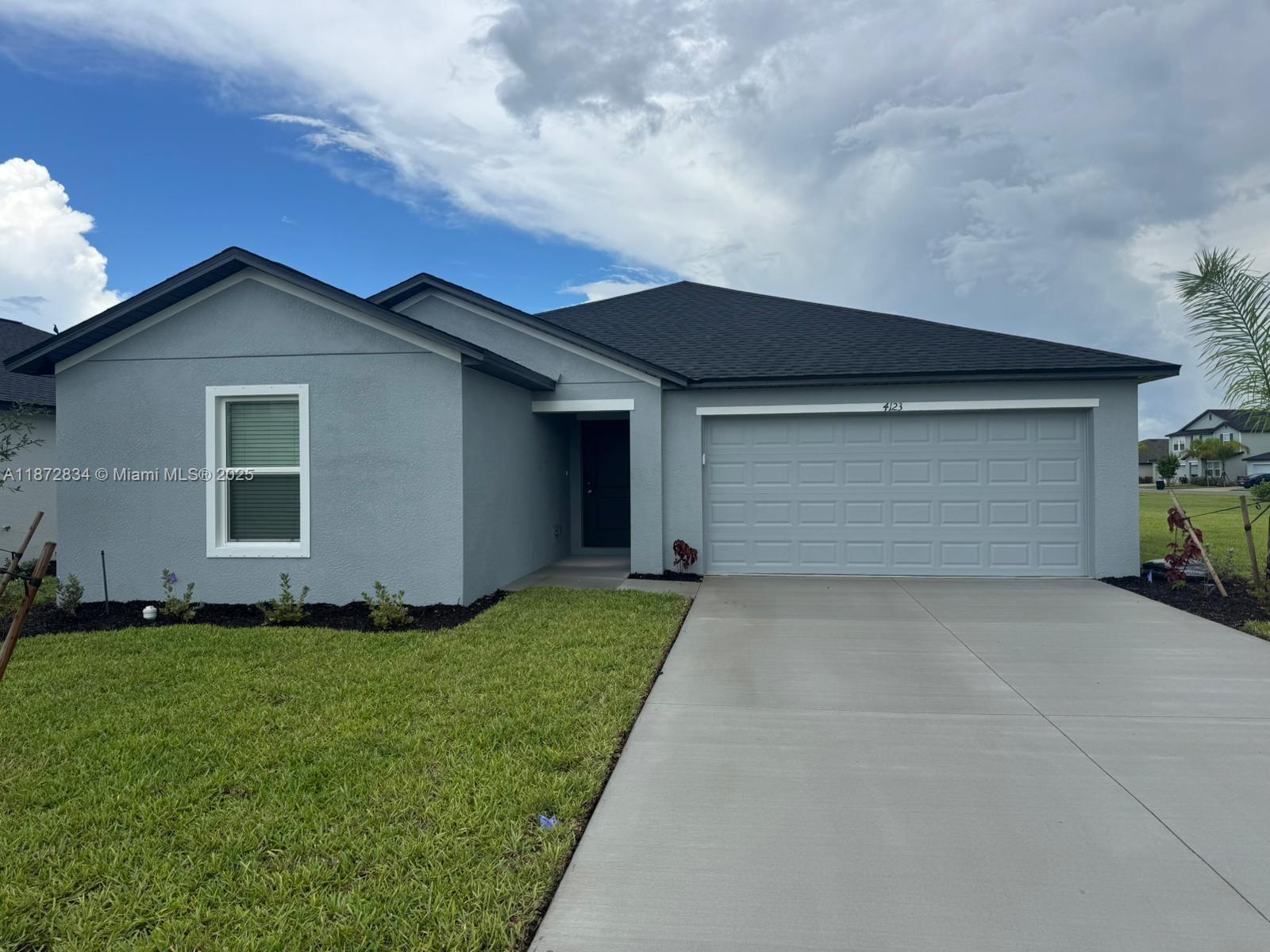 Beautiful brand-new single-story home featuring 4 spacious bedrooms and two modern bathrooms with elegant finishes. Excellent location, move-in ready, requiring only first month and security deposit. Quick approval process!