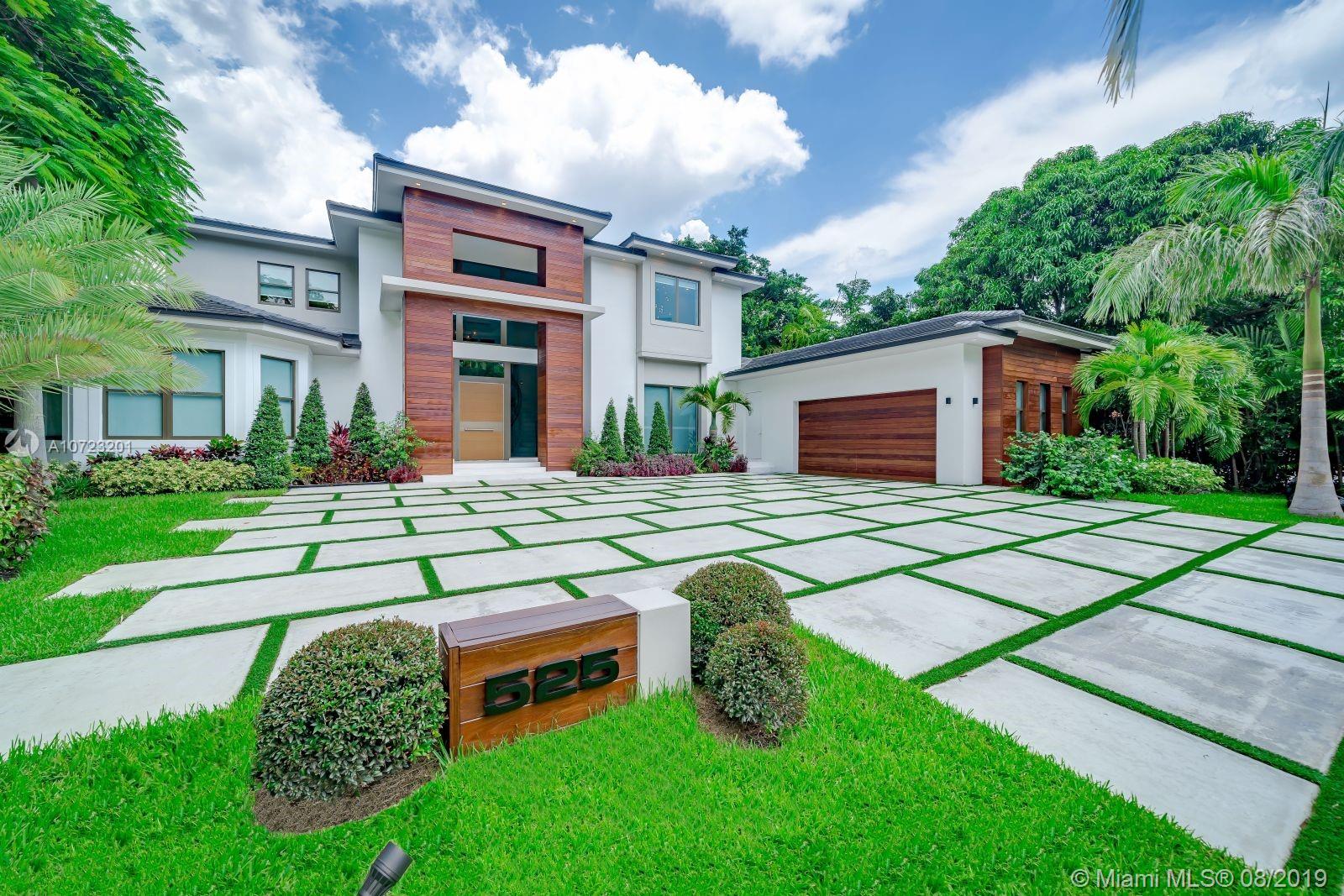 Hello gorgeous! Sleek and sculptural home of today. This sexy never lived in new construction combines modern minded spaces with approachable warmth. Setback from the street you have a grand approach and a huge backyard. With approximately 20,000 SF of land you have plenty of room for pool parties and barbeques. The dramatic 2-story foyer entry with double sweeping staircase sets the tone. Beautiful Mia Cucina kitchen, several outdoor patio spaces, two-car garage, and double master up are just a few of the luxuries offered. Located in exclusive Bay Point, security is paramount. This lush, leafy community owns their own streets. Just minutes to the Design District, Wynwood, Midtown and the heart of Miami Beach.