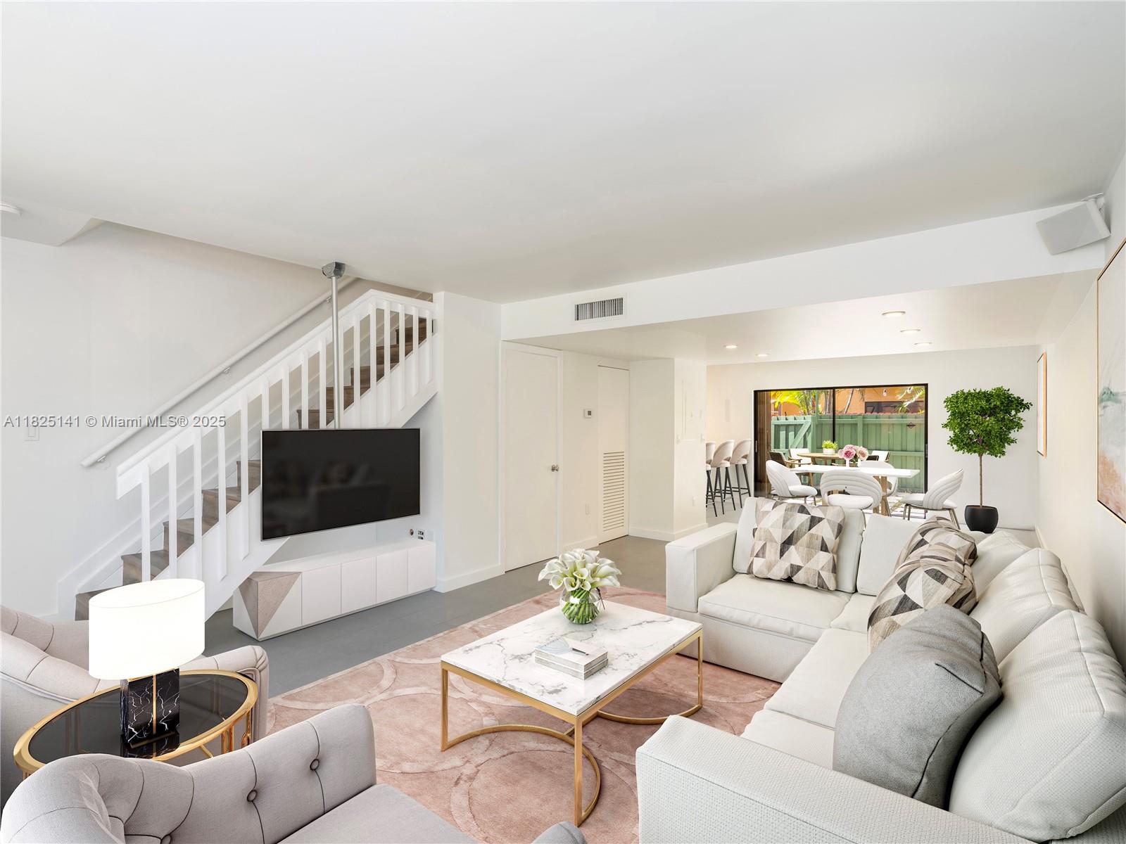 **AVAILABLE FOR jULY 1** Rarely available 3 bedroom 2.5 bathroom townhome in Dadeland Cove! Very popular gated community due to its convenient location. Unit has been beautifully updated. All three bedrooms on the second floor. Private fenced in backyard and accordion shutters throughout. Quiet community with 24/7 security and swimming pool.